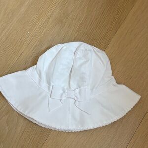 Janie and Jack White Girls' Bow Sun Hat